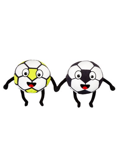 Catherine Lansfield White/Black Forever Together Football Magnetic Hands Cushions