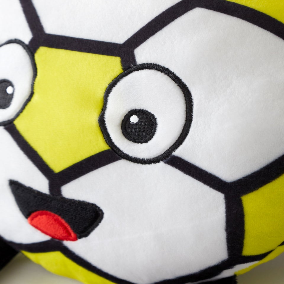 Catherine Lansfield White/Black Forever Together Football Magnetic Hands Cushions