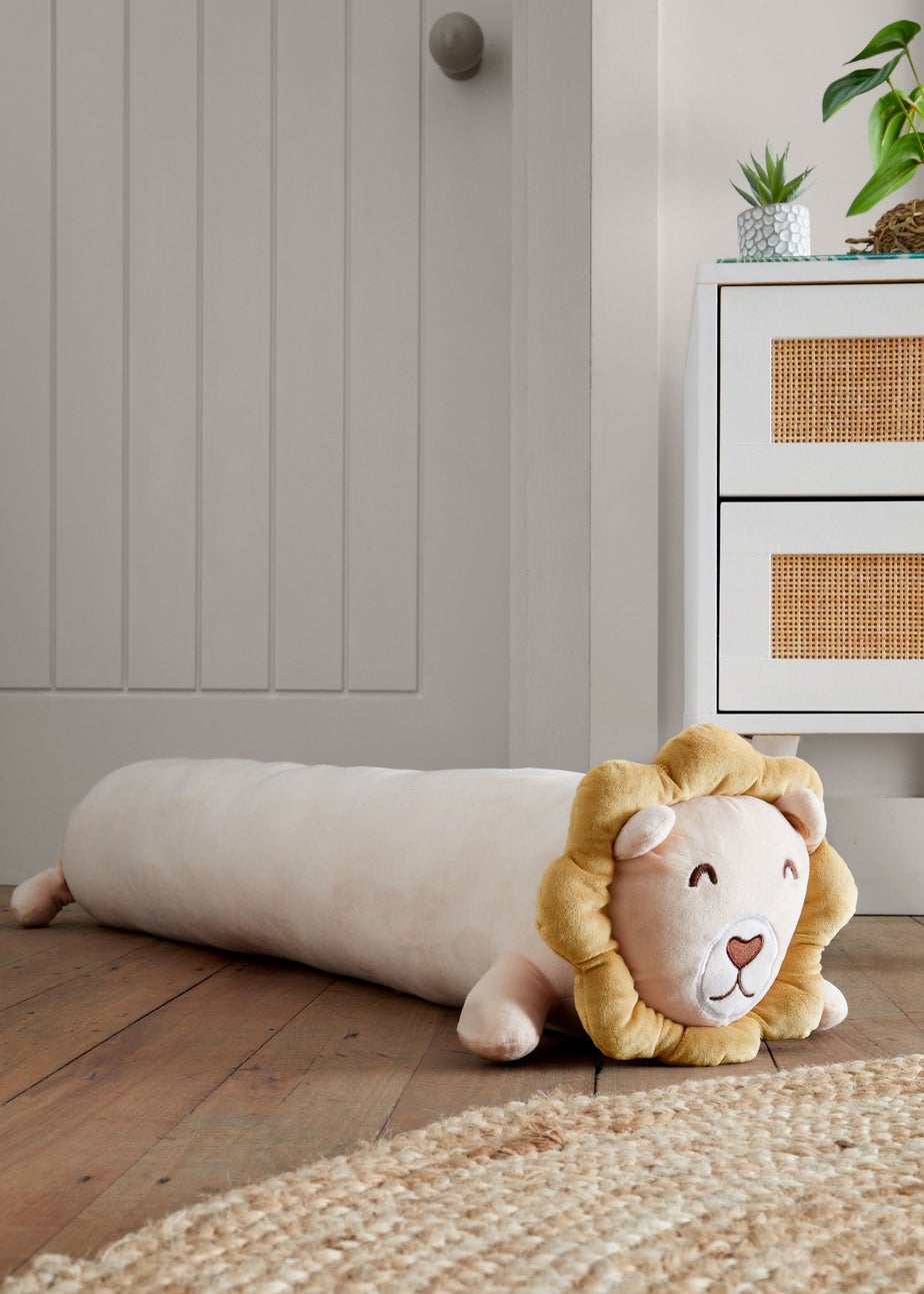 Catherine Lansfield Natural Cuddle Friends Lion Large 3D Cushion