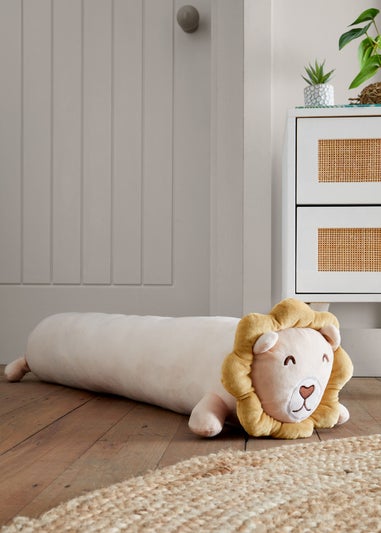 Catherine Lansfield Natural Cuddle Friends Lion Large 3D Cushion