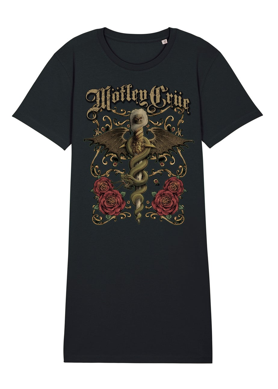 Motley Crue Dagger Black Music Nightdress