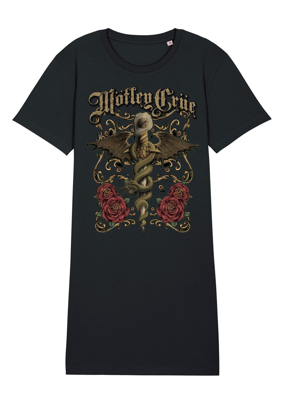Motley Crue Dagger Black Music Nightdress