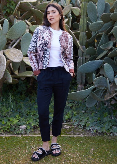 Threadbare Terracotta Embroidered Quilted Jacket