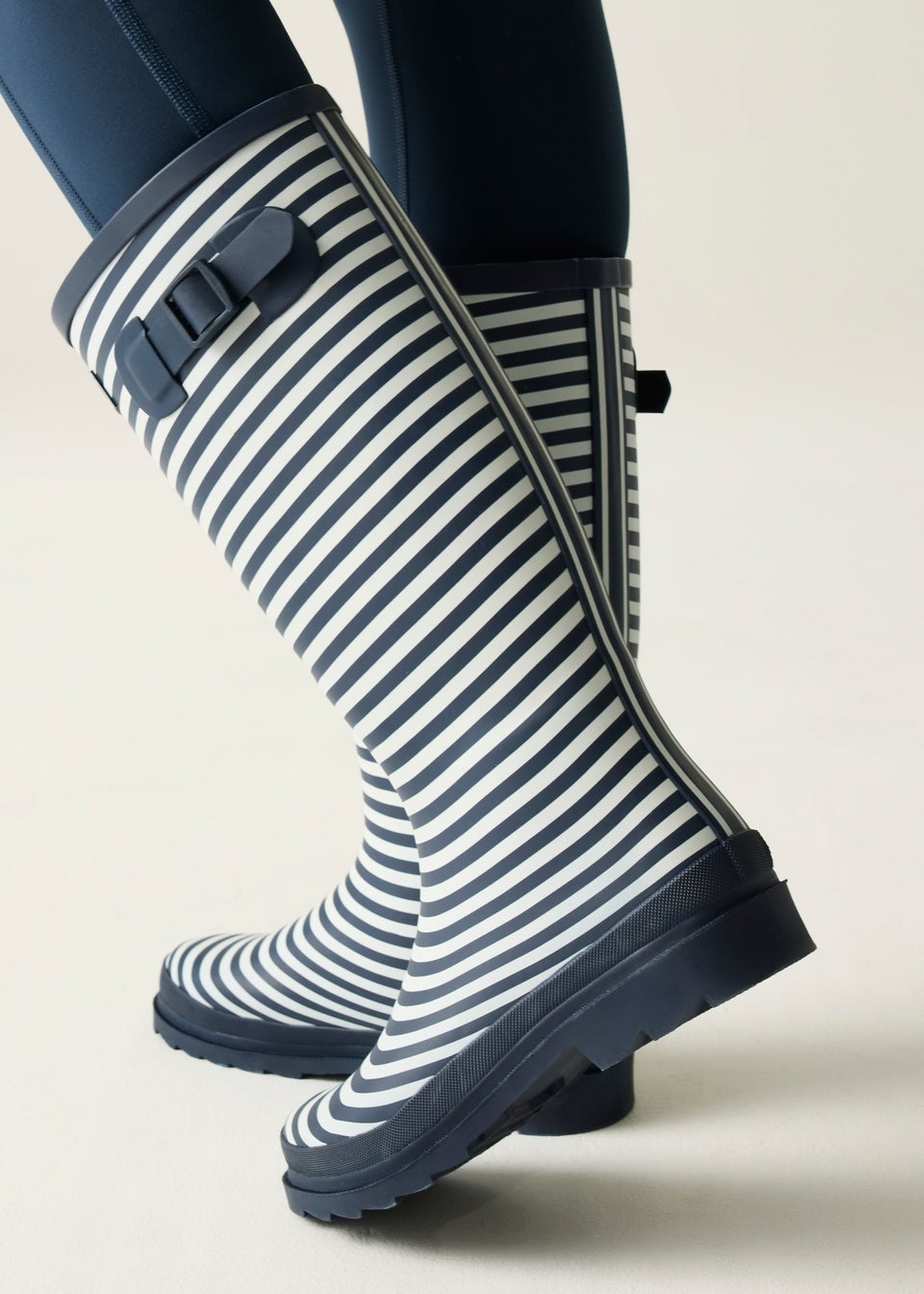 Regatta Navy White Stripe Fairweather III Waterproof Wellies