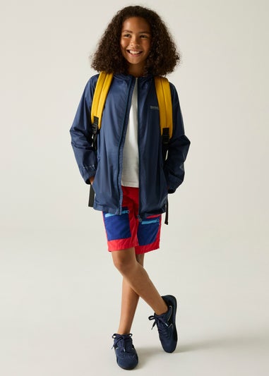 Regatta Dark Blue Kids Pack-It III Waterproof Breathable Isolite Jacket (3-16 Years)