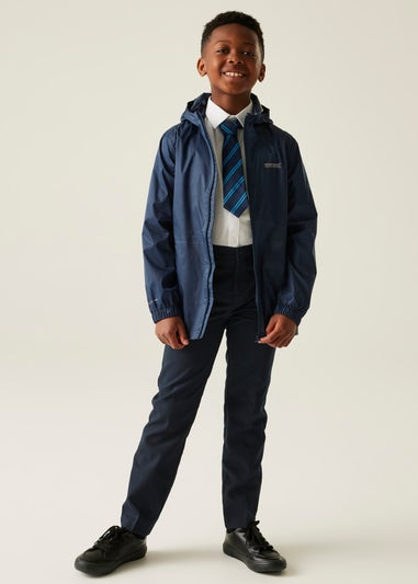Regatta Dark Blue Kids Pack-It III Waterproof Breathable Isolite Jacket (3-16 Years)