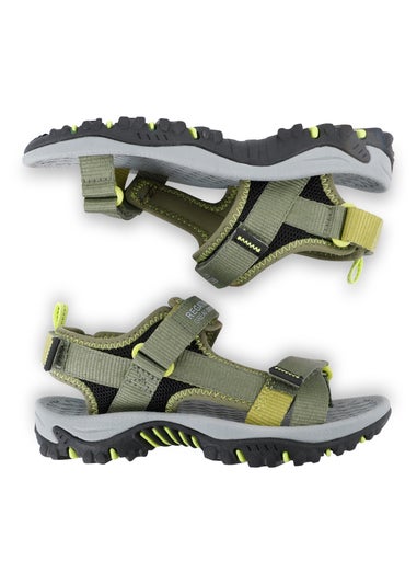 Regatta Nephrite Green Wild Lime Kids Blaze Sandals