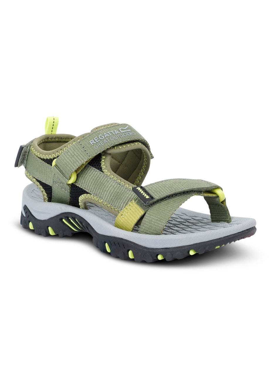 Regatta Nephrite Green Wild Lime Kids Blaze Sandals