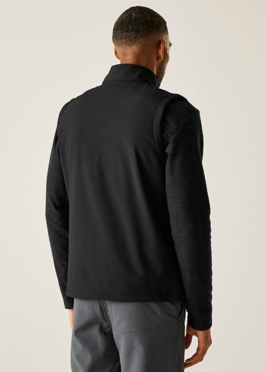 Regatta Black Bradwell III Water Repellent Softshell Bodywarmer