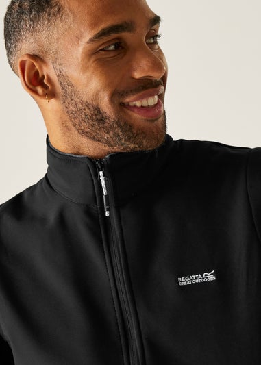 Regatta Black Bradwell III Water Repellent Softshell Bodywarmer