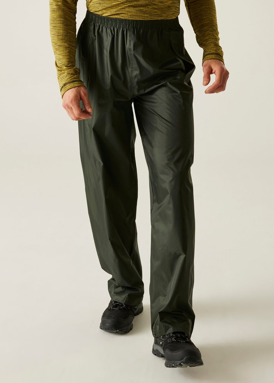 Regatta Dark Olive Adult Stormbreak Waterproof Hydrofort Overtrousers