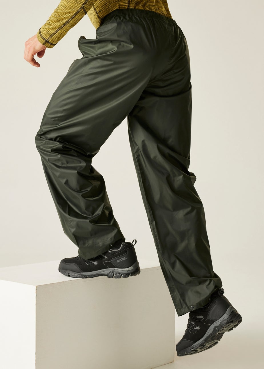 Regatta Dark Olive Adult Stormbreak Waterproof Hydrofort Overtrousers