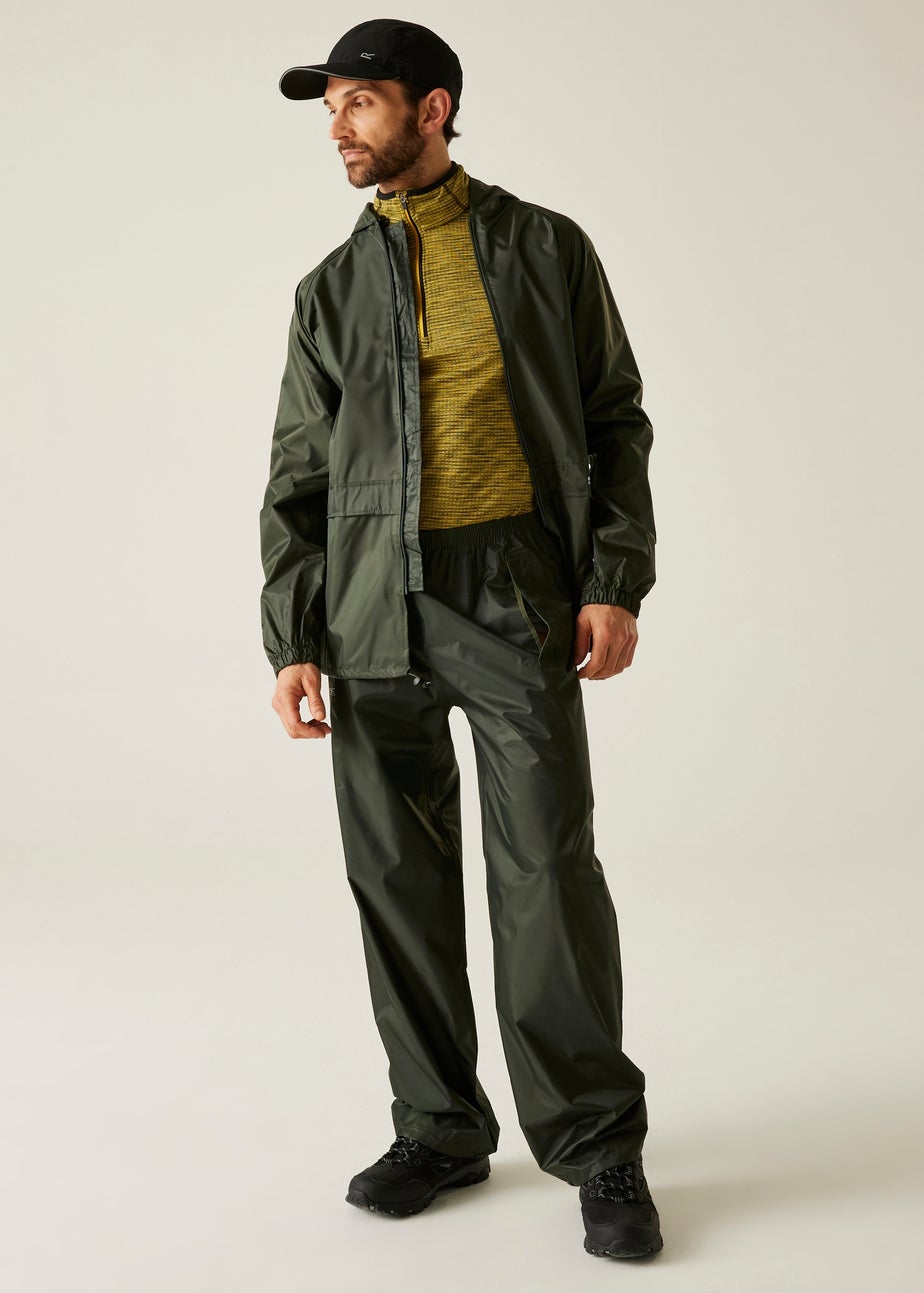 Regatta Dark Olive Adult Stormbreak Waterproof Hydrofort Overtrousers