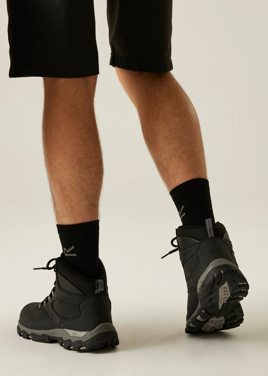 Regatta Black Holcombe Classic Waterproof Breathable Isotex Walking Boots