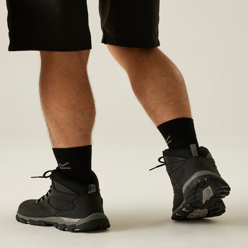 Regatta Black Holcombe Classic Waterproof Breathable Isotex Walking Boots