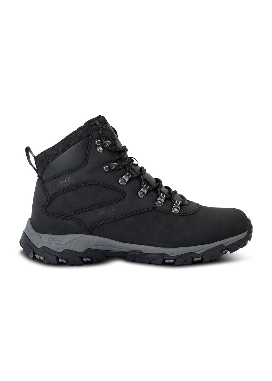 Regatta Black Holcombe Classic Waterproof Breathable Isotex Walking Boots