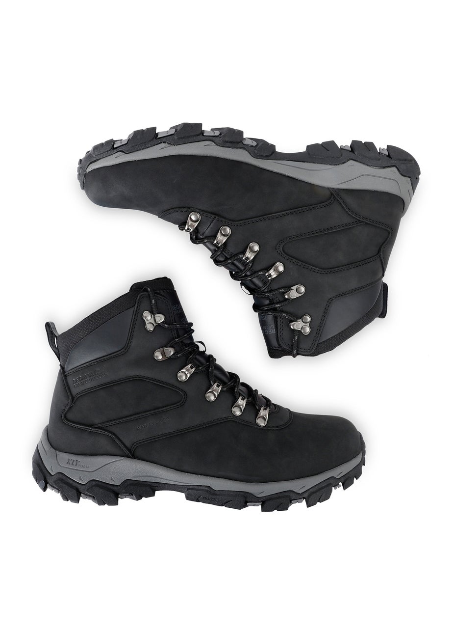 Regatta Black Holcombe Classic Waterproof Breathable Isotex Walking Boots