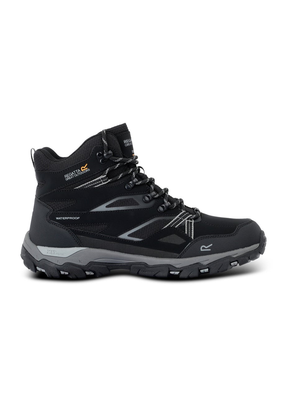 Regatta Black Granit Holcombe III Waterproof Breathable Isotex Walking Boots