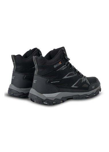 Regatta Black Granit Holcombe III Waterproof Breathable Isotex Walking Boots