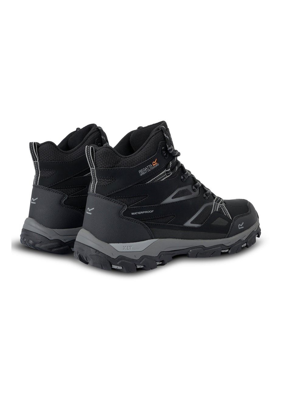 Regatta Black Granit Holcombe III Waterproof Breathable Isotex Walking Boots