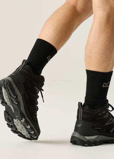 Regatta Black Granit Holcombe III Waterproof Breathable Isotex Walking Boots