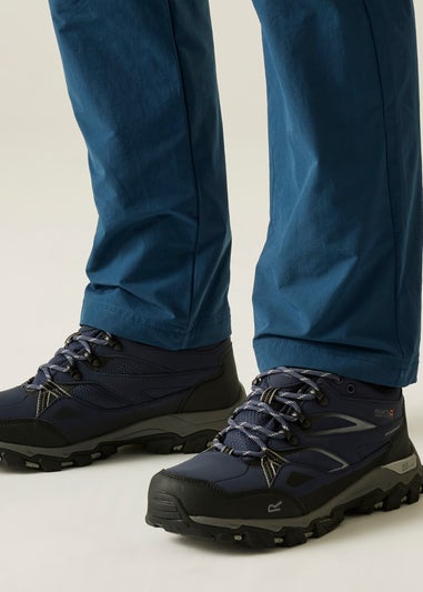 Regatta Navy Dark Steel Holcombe Low III Waterproof Breathable Isotex Walking Shoes