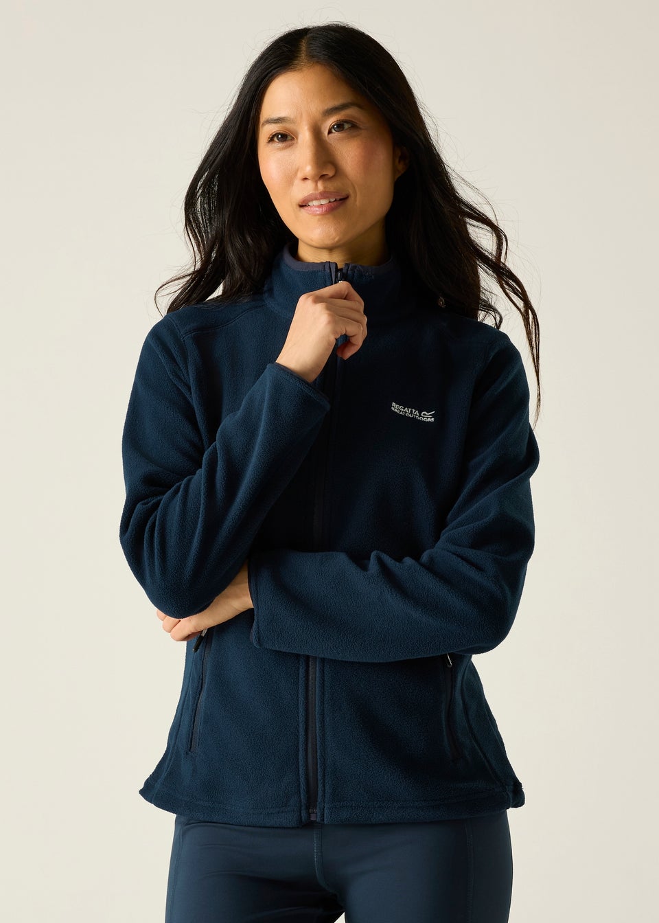 Regatta Navy Floreo IV Anti-Pill, Symmetry Fleece