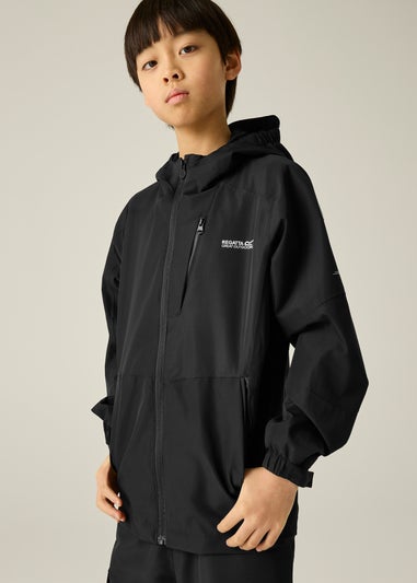 Regatta Black Kids Junior Calderdale III Waterproof Breathable Isotex Jacket (3-16 yrs)