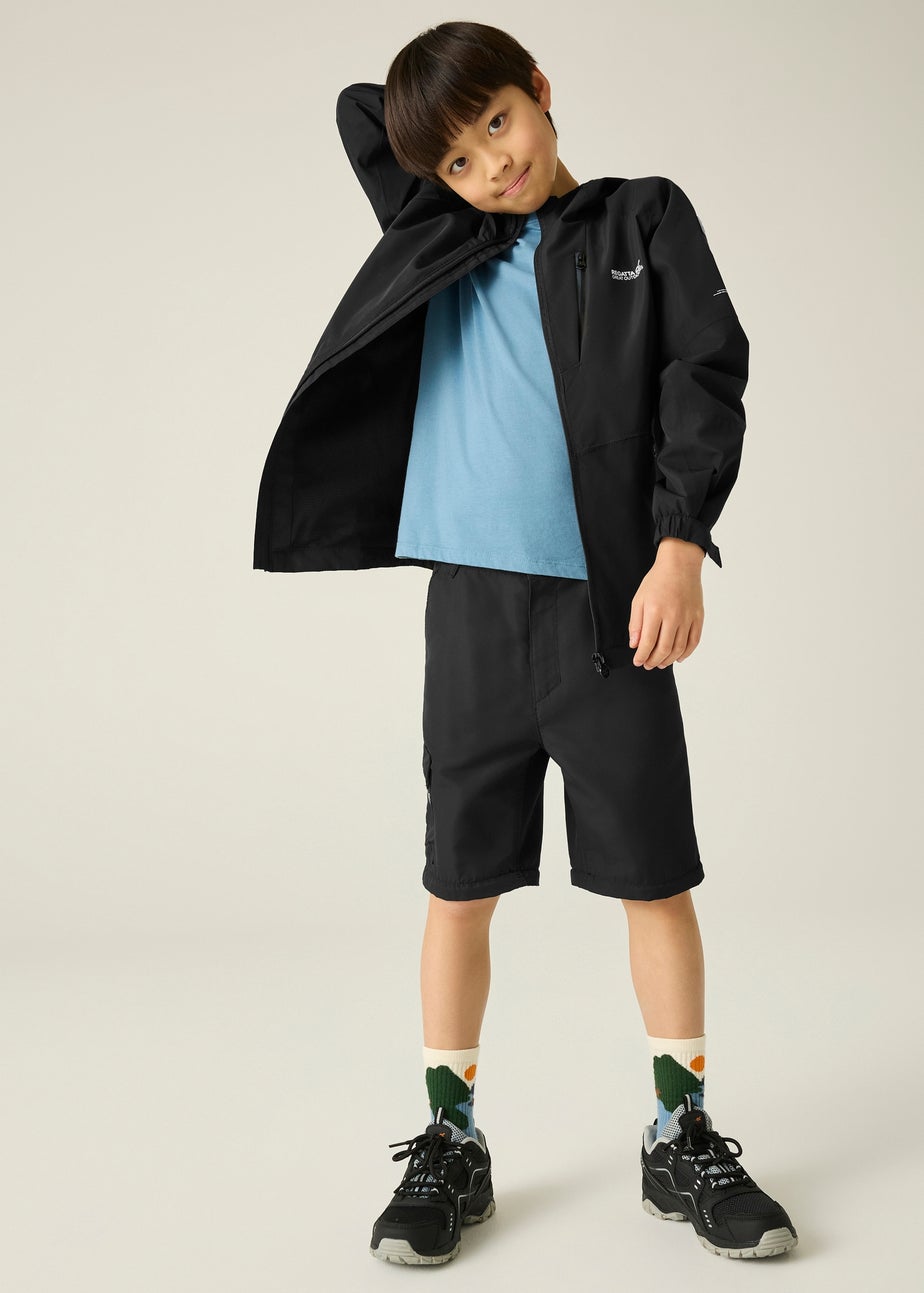 Regatta Black Kids Junior Calderdale III Waterproof Breathable Isotex Jacket (3-16 yrs)