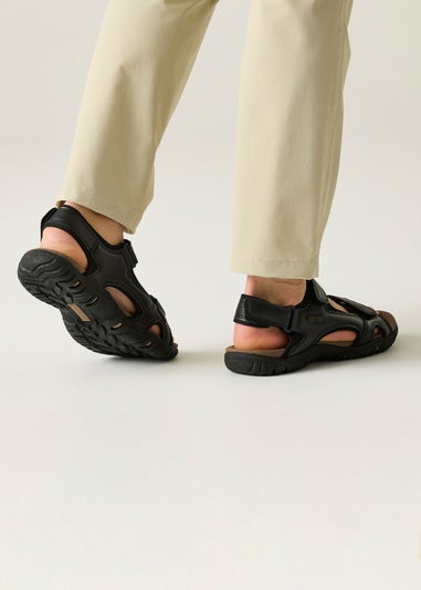 Regatta Black Haris Lightweight, Cushioned Sandals