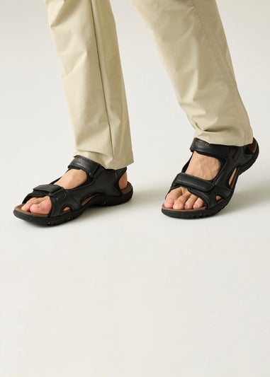 Regatta Black Haris Lightweight, Cushioned Sandals
