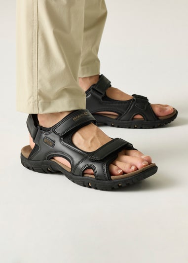 Regatta Black Haris Lightweight, Cushioned Sandals