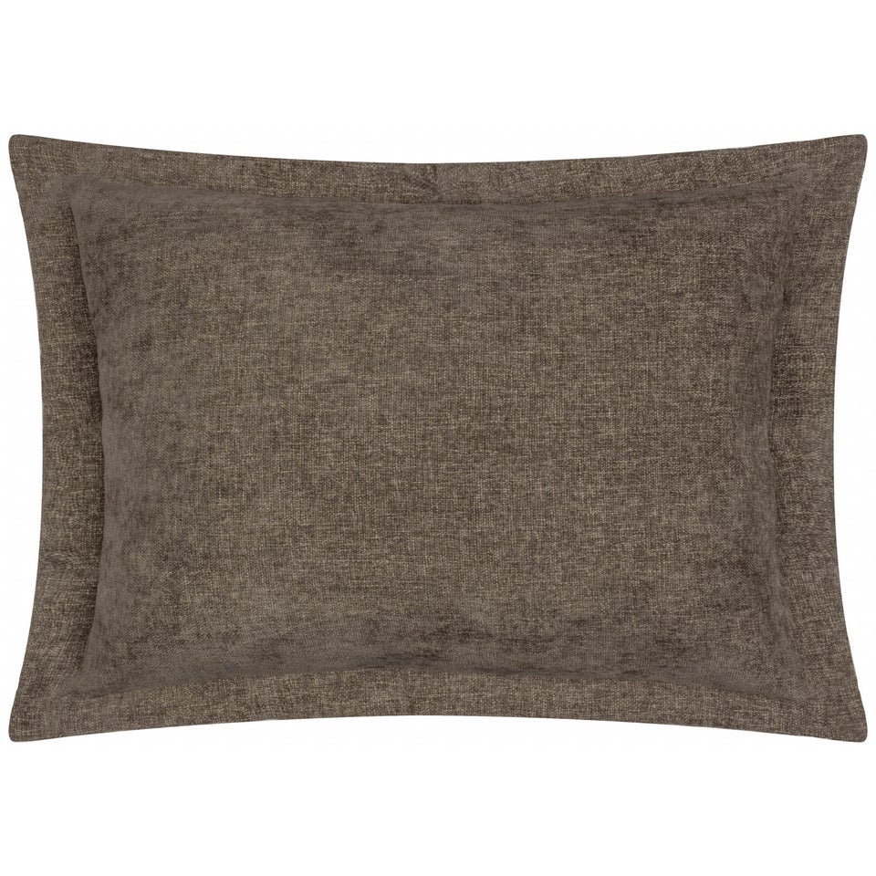 Yard Dune Chenille Brown Cushion (50 x 50 x 8 cm)