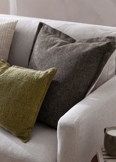 Yard Dune Chenille Brown Cushion (50 x 50 x 8 cm)