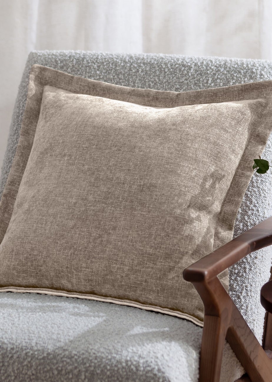 Yard Dune Chenille Natural Cushion (50 x 50 x 8 cm)