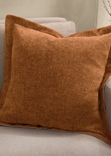 Yard Dune Chenille Rust Cushion (50 x 50 x 8 cm)