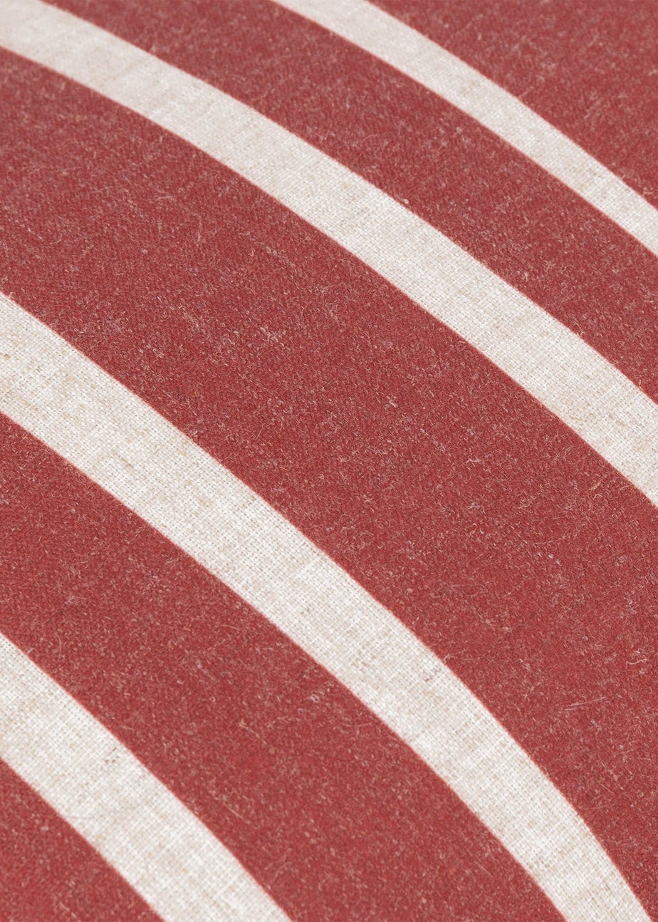 Furn Carmon Stripe Ruffle Red Cushion (40 x 60 x 8 cm)