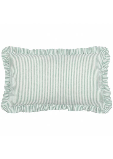 Furn Les Fruites Embroidered Ruffle Orange Cushion (30 x 50 x 8 cm)