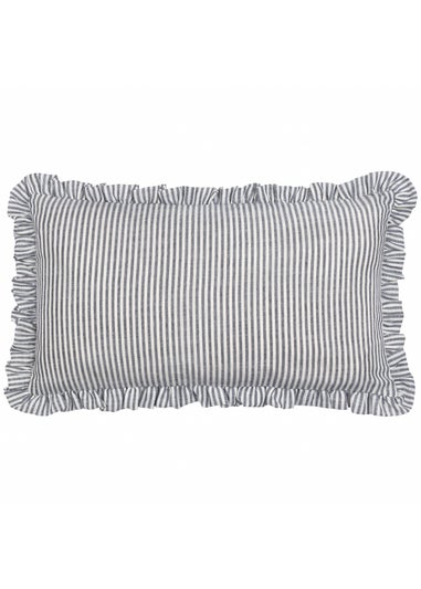 Furn Les Fruites Embroidered Ruffle Red Cushion (30 x 50 x 8 cm)