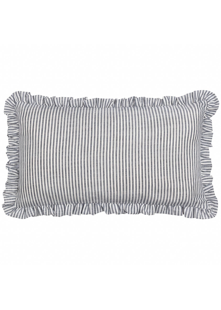 Furn Les Fruites Embroidered Ruffle Red Cushion (30 x 50 x 8 cm)