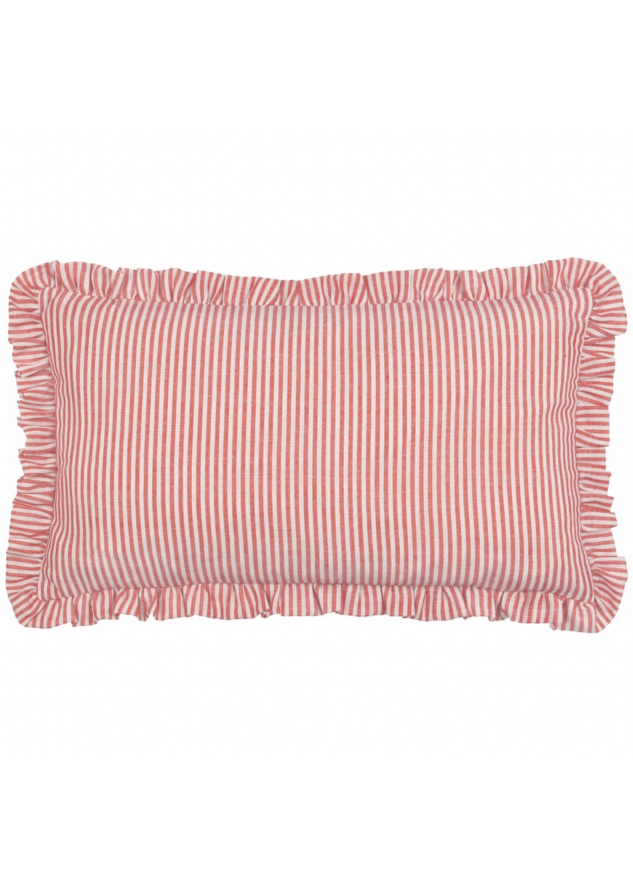 Furn Les Fruites Embroidered Ruffle Lemon Cushion (30 x 50 x 8 cm)