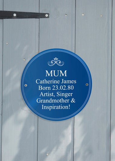 Personalised Memento Company Blue Heritage Plaque