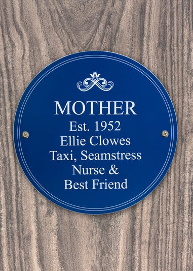 Personalised Memento Company Blue Heritage Plaque