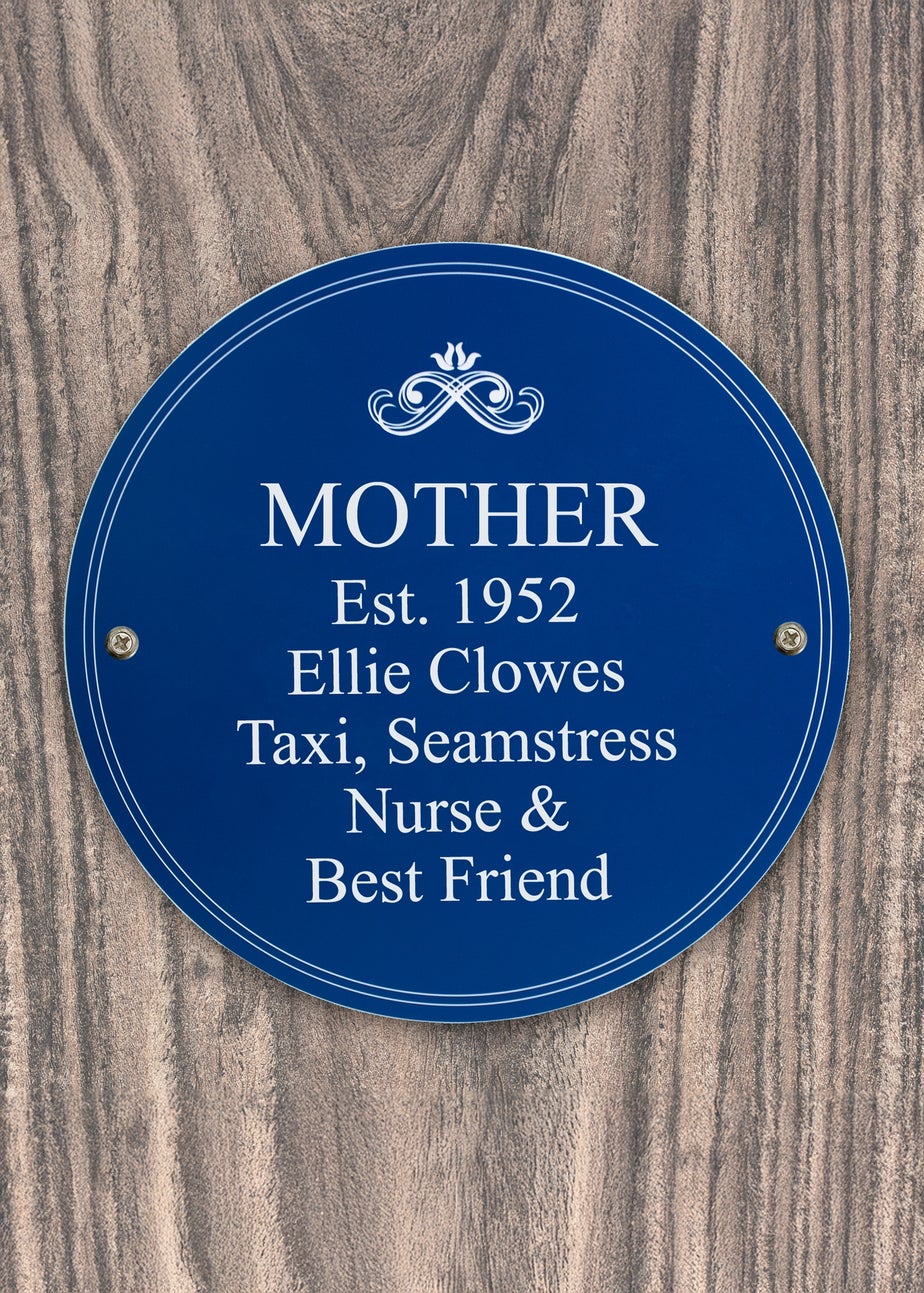 Personalised Memento Company Blue Heritage Plaque