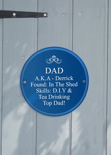 Personalised Memento Company Blue Heritage Plaque