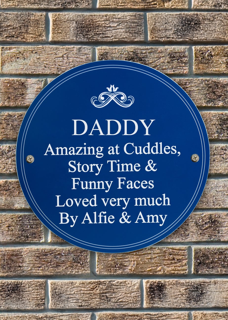 Personalised Memento Company Blue Heritage Plaque