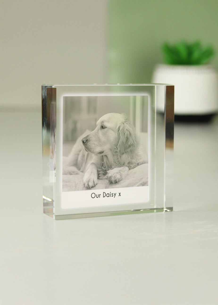 Personalised Memento Company Clear Photo Upload Crystal Token