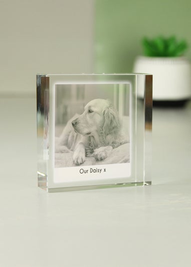 Personalised Memento Company Clear Photo Upload Crystal Token