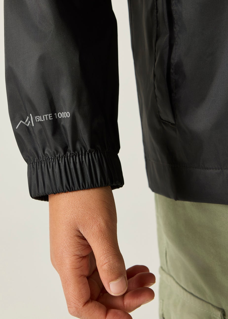 Regatta Black Kids Pack-It III Waterproof Breathable Isolite Jacket (3-16 Years)