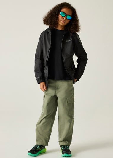 Regatta Black Kids Pack-It III Waterproof Breathable Isolite Jacket (3-16 Years)